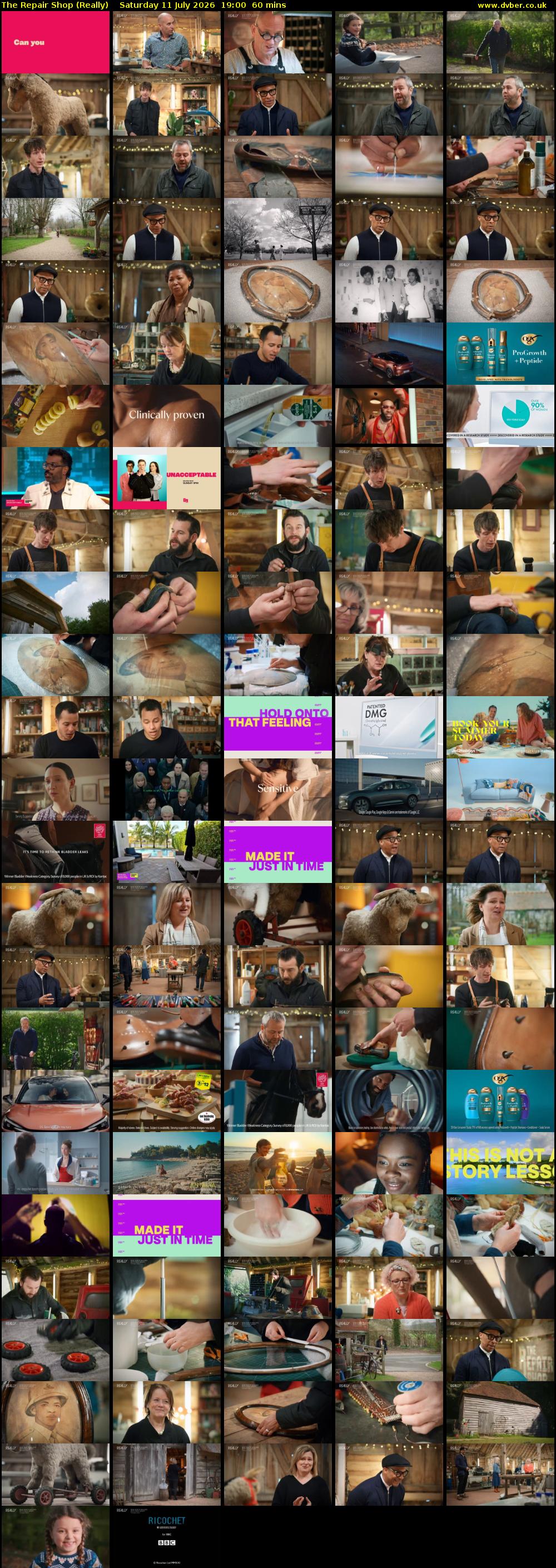The Repair Shop (Really) Saturday 11 July 2026 19:00 - 20:00