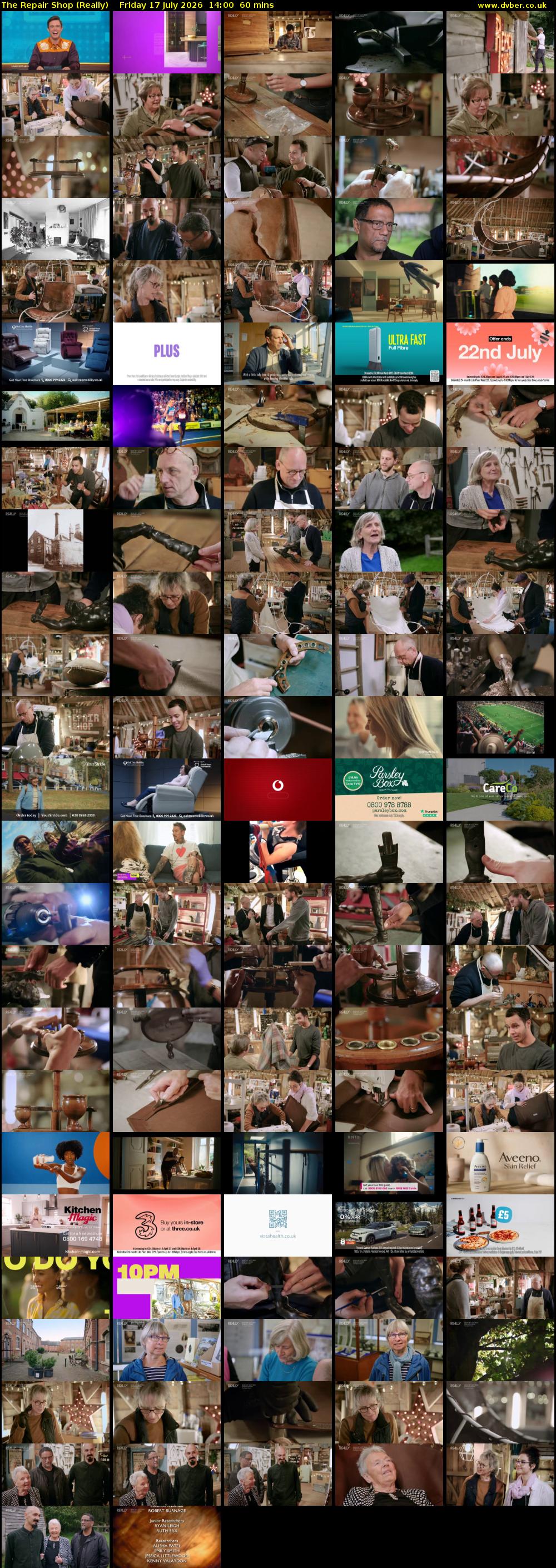 The Repair Shop (Really) Friday 17 July 2026 14:00 - 15:00