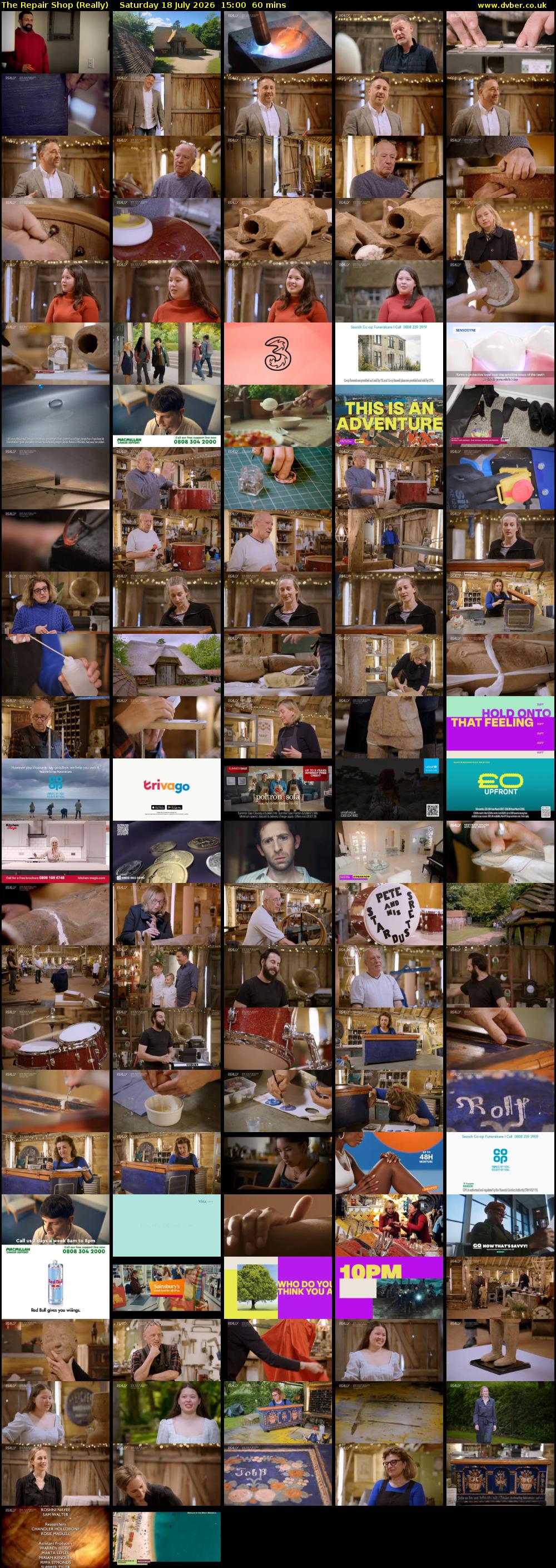 The Repair Shop (Really) Saturday 18 July 2026 15:00 - 16:00