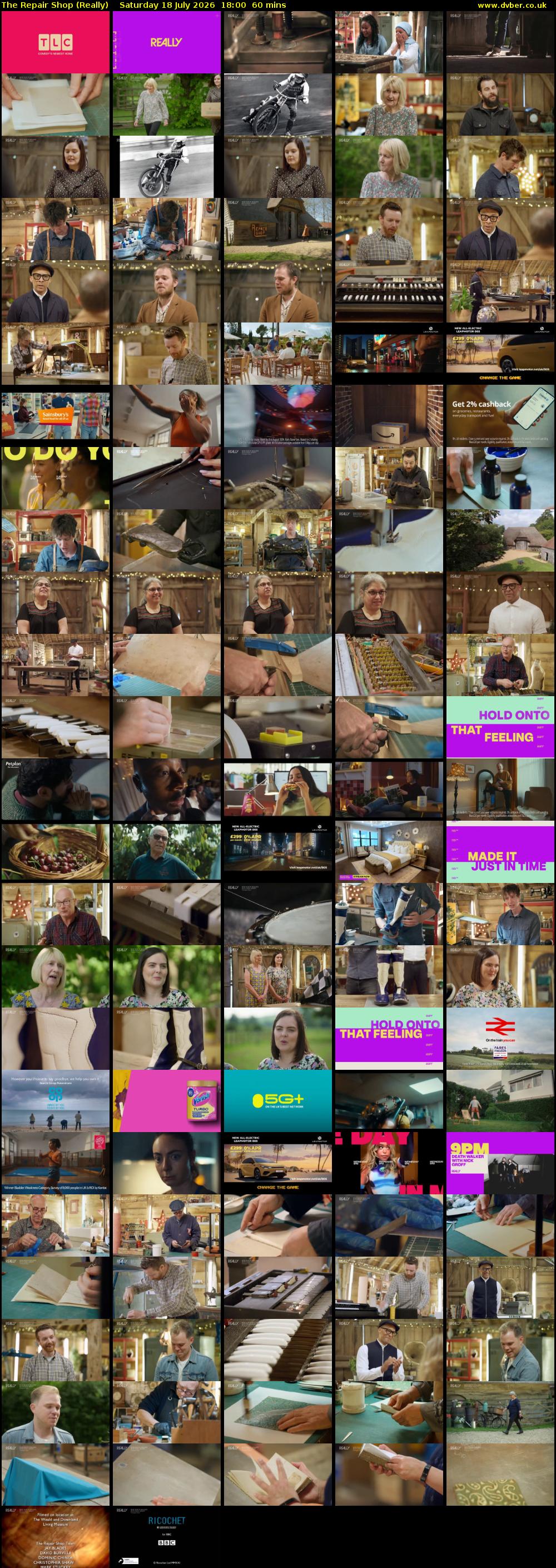 The Repair Shop (Really) Saturday 18 July 2026 18:00 - 19:00