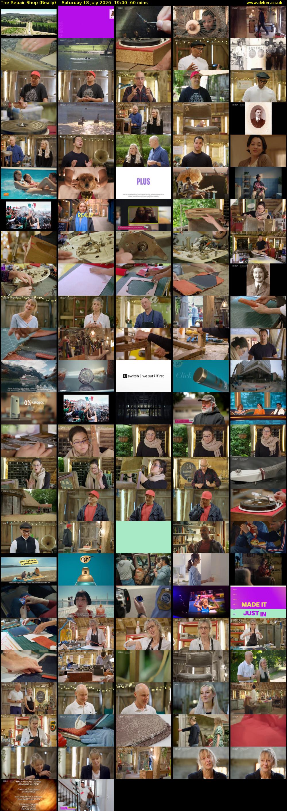 The Repair Shop (Really) Saturday 18 July 2026 19:00 - 20:00