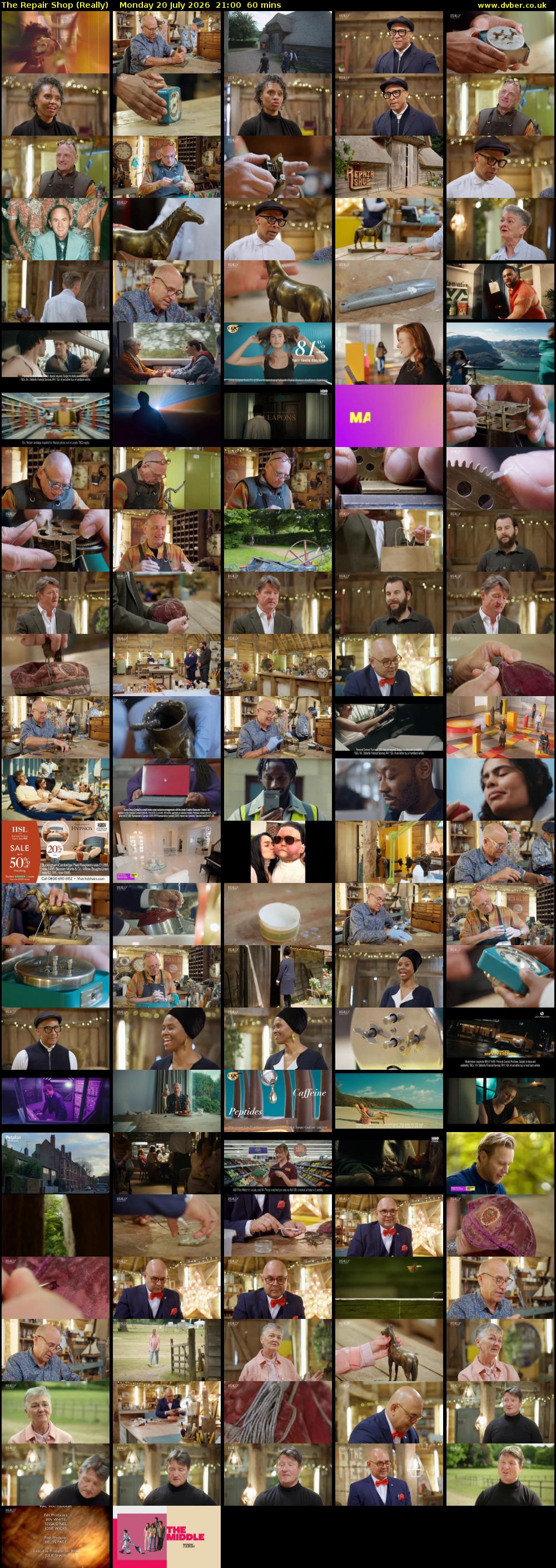 The Repair Shop (Really) Monday 20 July 2026 21:00 - 22:00