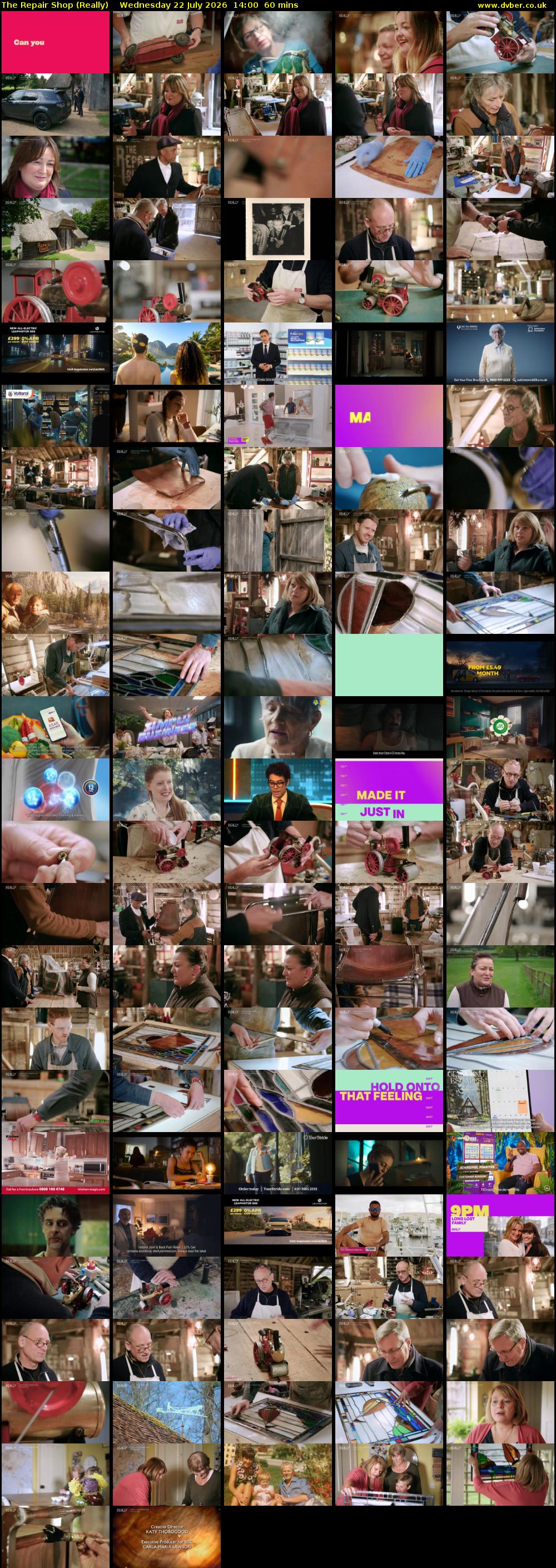 The Repair Shop (Really) Wednesday 22 July 2026 14:00 - 15:00