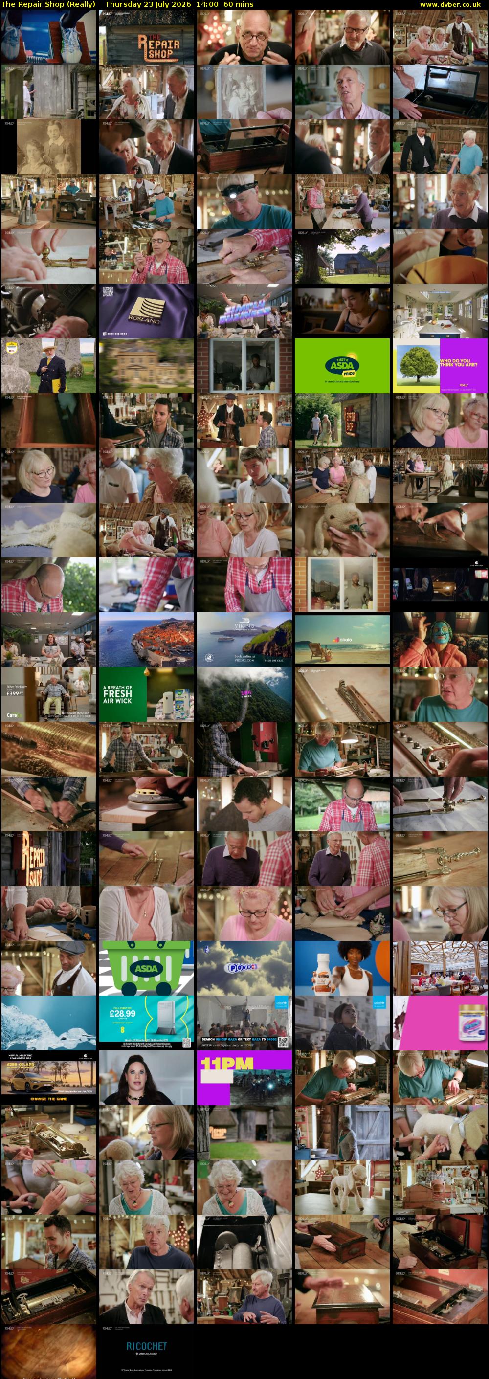 The Repair Shop (Really) Thursday 23 July 2026 14:00 - 15:00