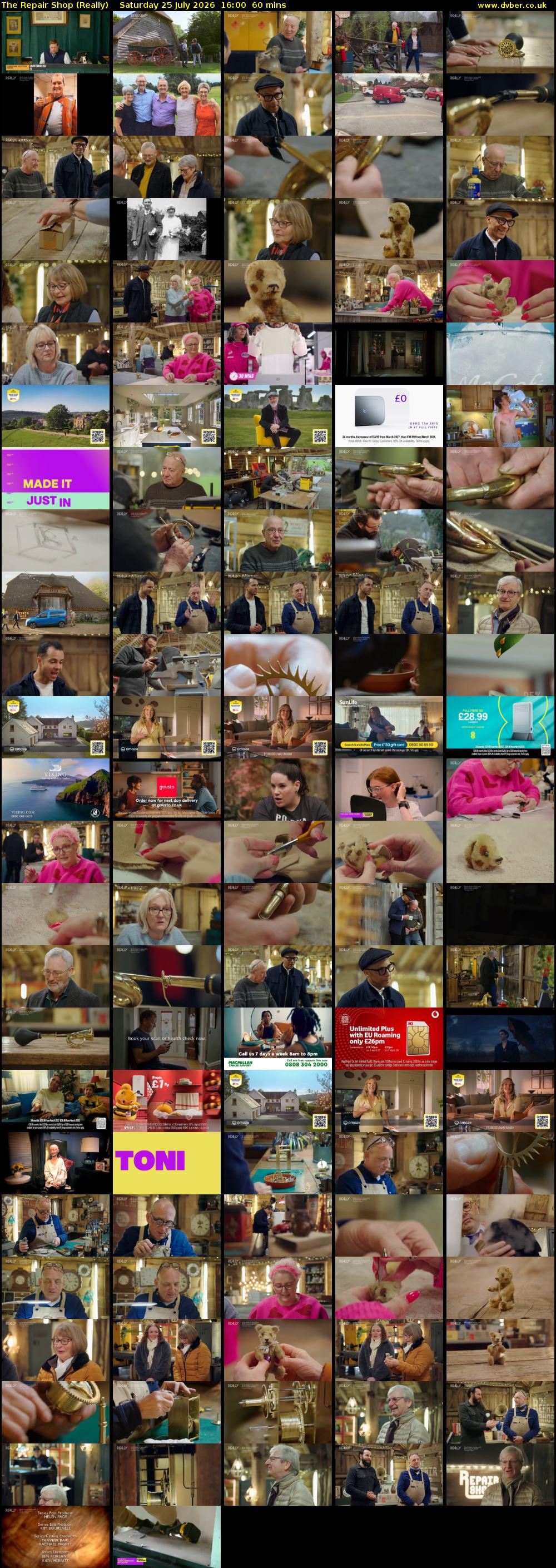 The Repair Shop (Really) Saturday 25 July 2026 16:00 - 17:00