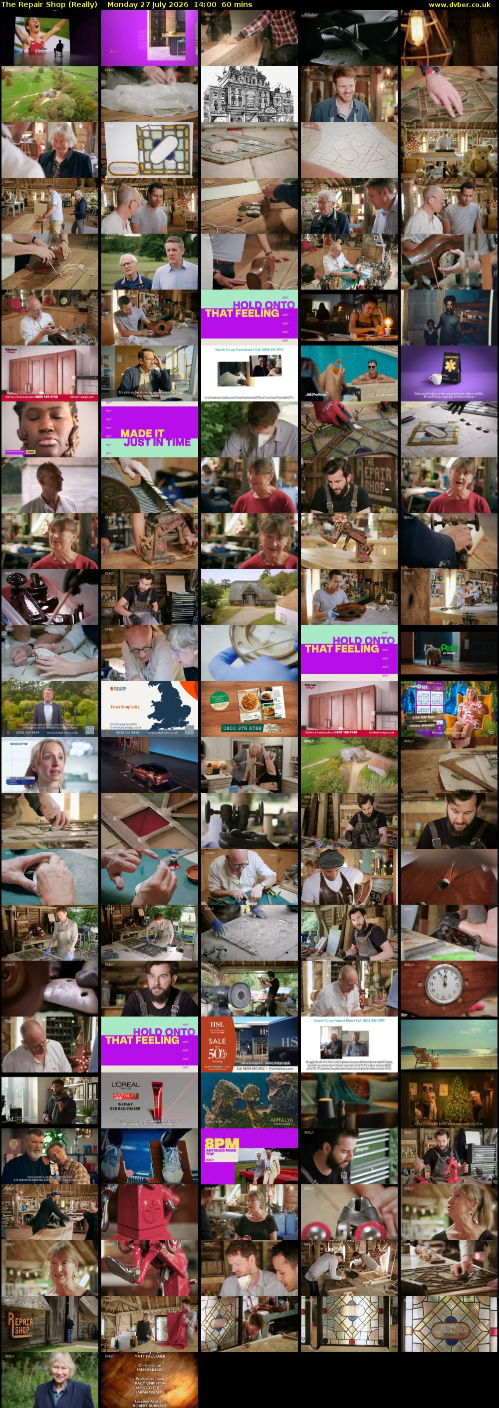The Repair Shop (Really) Monday 27 July 2026 14:00 - 15:00
