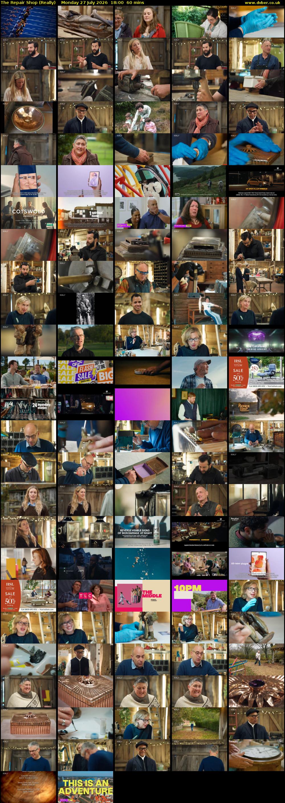 The Repair Shop (Really) Monday 27 July 2026 18:00 - 19:00