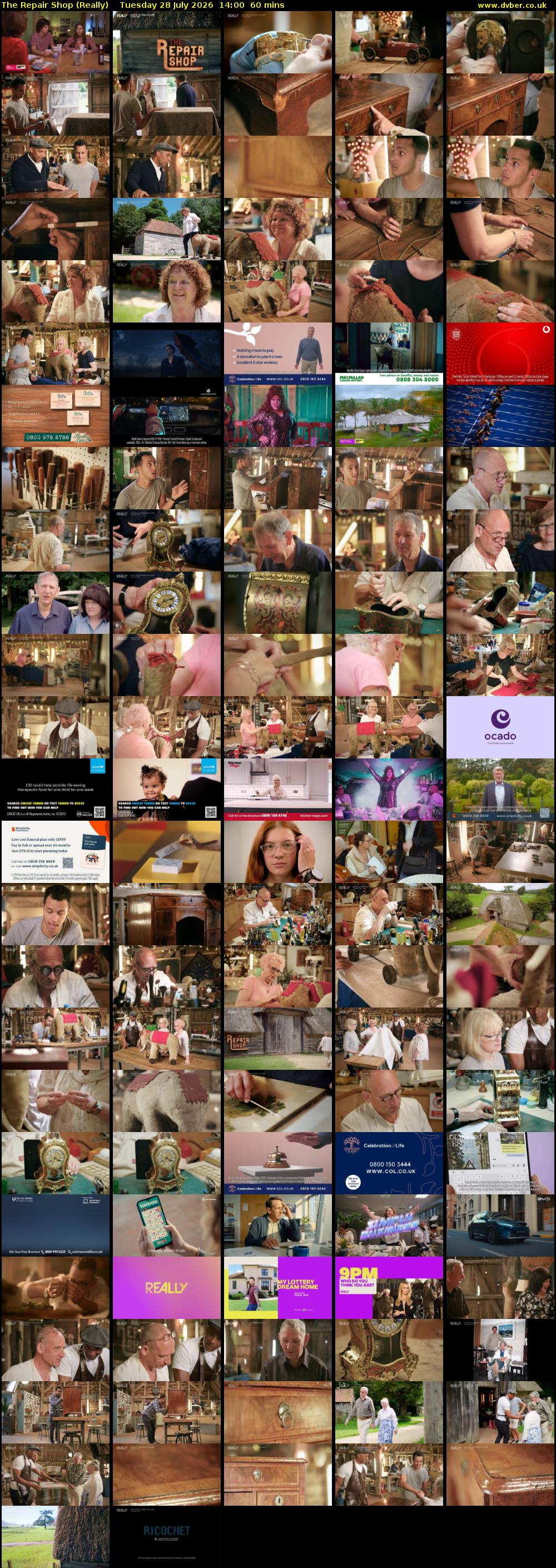The Repair Shop (Really) Tuesday 28 July 2026 14:00 - 15:00