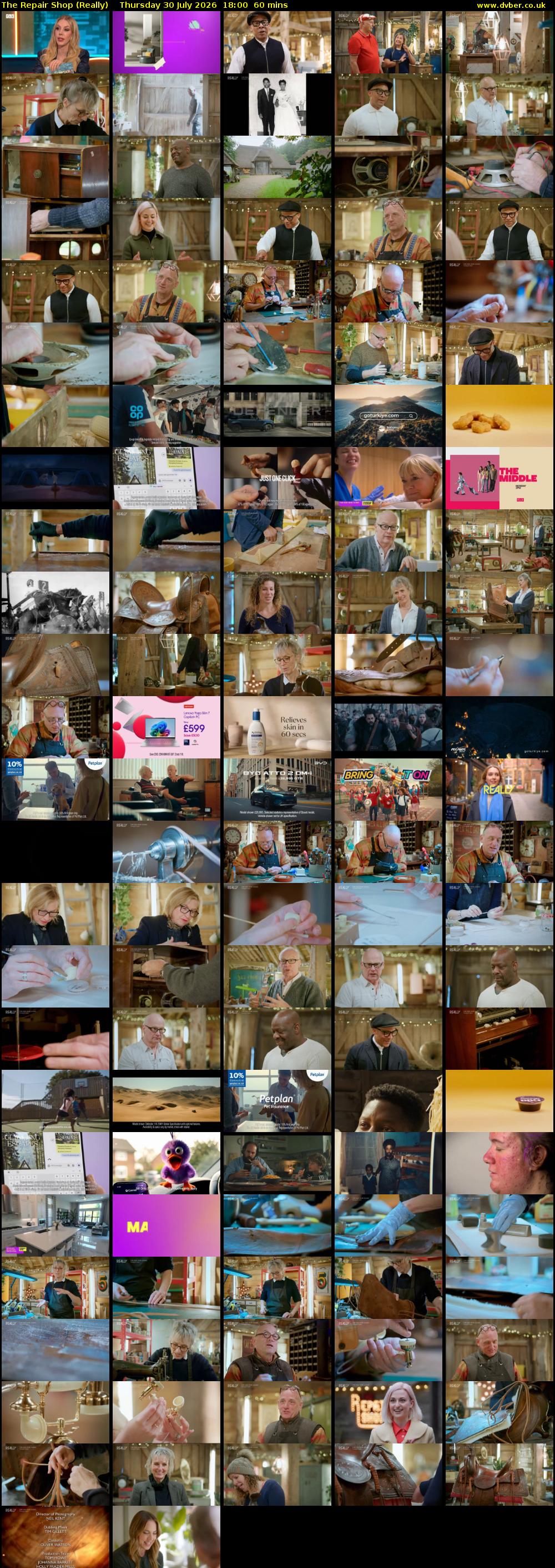 The Repair Shop (Really) Thursday 30 July 2026 18:00 - 19:00