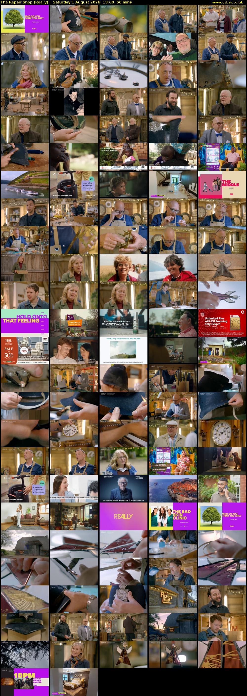 The Repair Shop (Really) Saturday 1 August 2026 13:00 - 14:00
