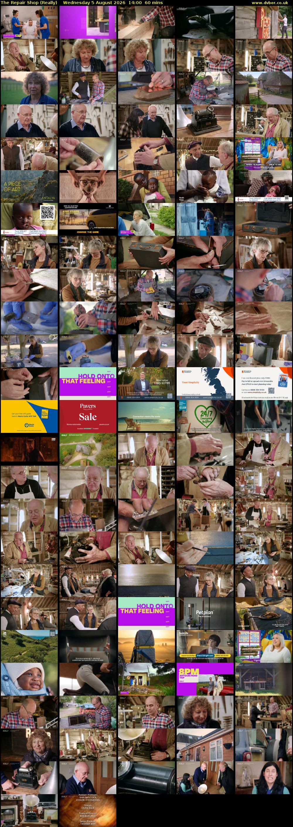 The Repair Shop (Really) Wednesday 5 August 2026 14:00 - 15:00
