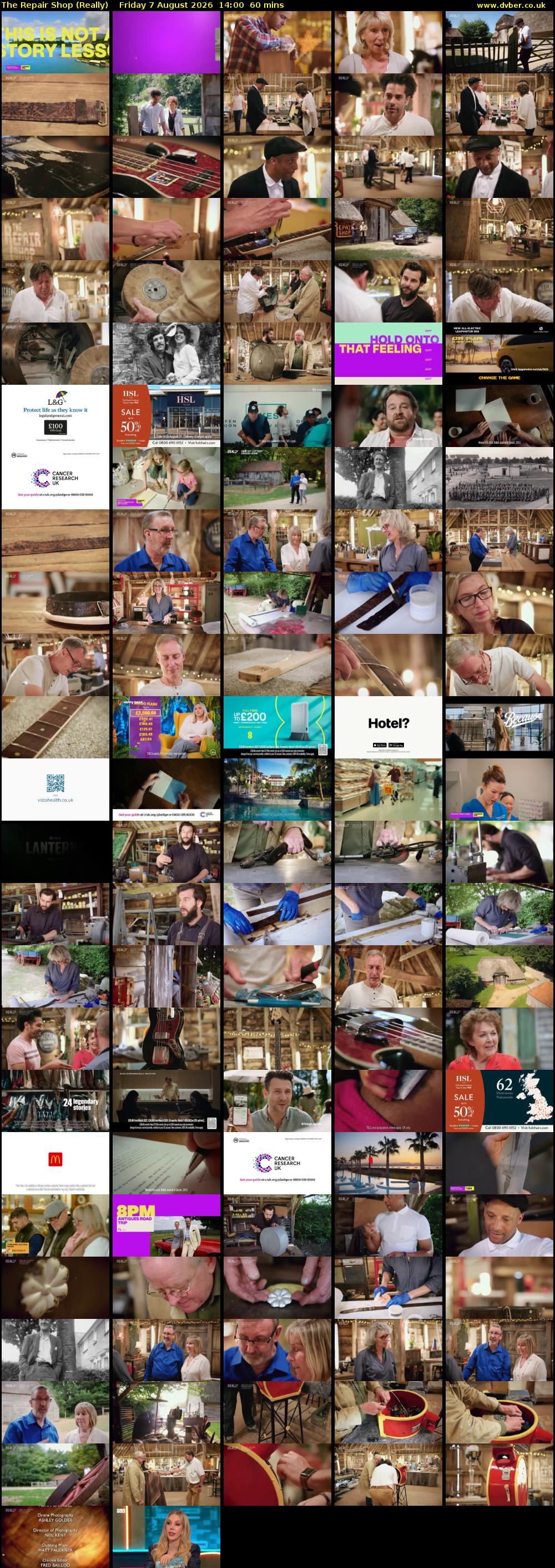 The Repair Shop (Really) Friday 7 August 2026 14:00 - 15:00