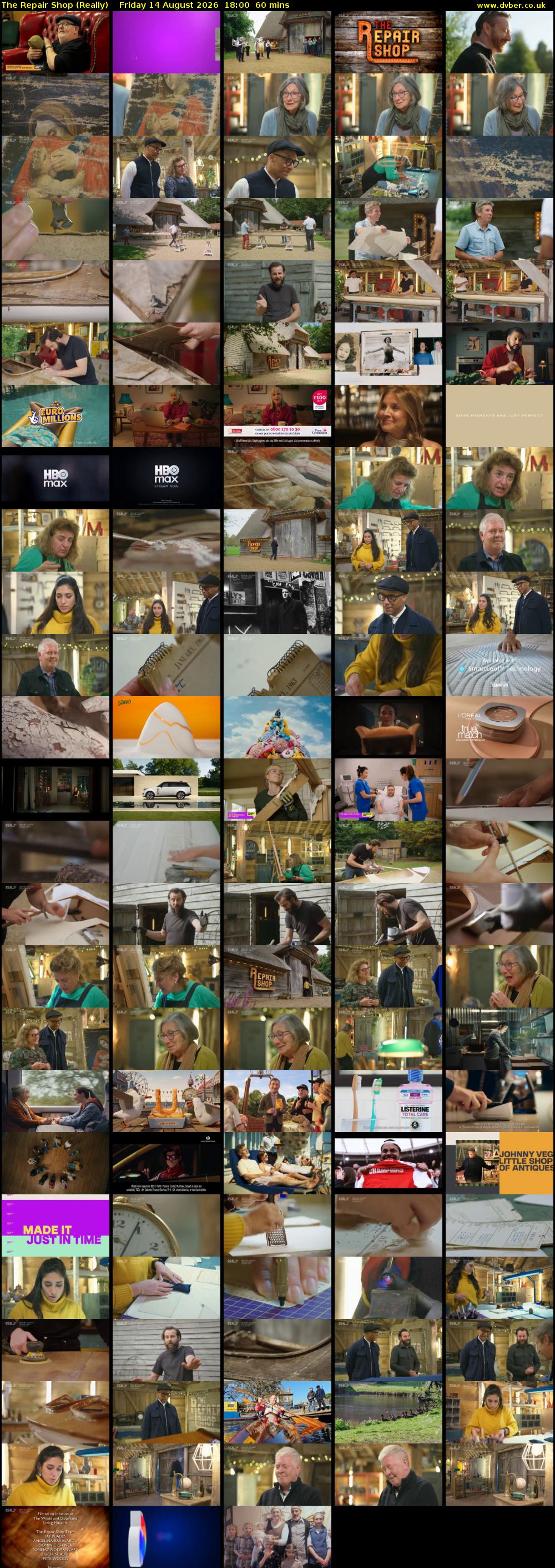 The Repair Shop (Really) Friday 14 August 2026 18:00 - 19:00