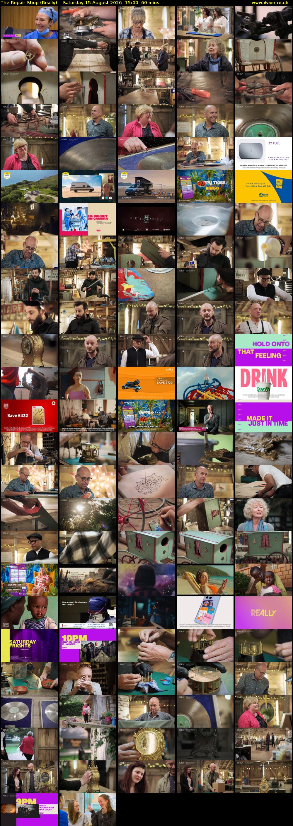 The Repair Shop (Really) Saturday 15 August 2026 15:00 - 16:00