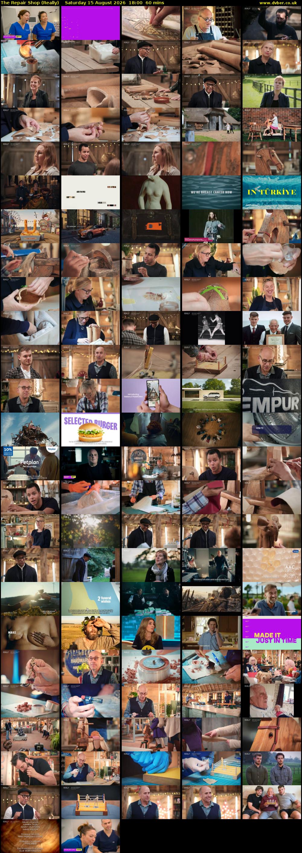 The Repair Shop (Really) Saturday 15 August 2026 18:00 - 19:00