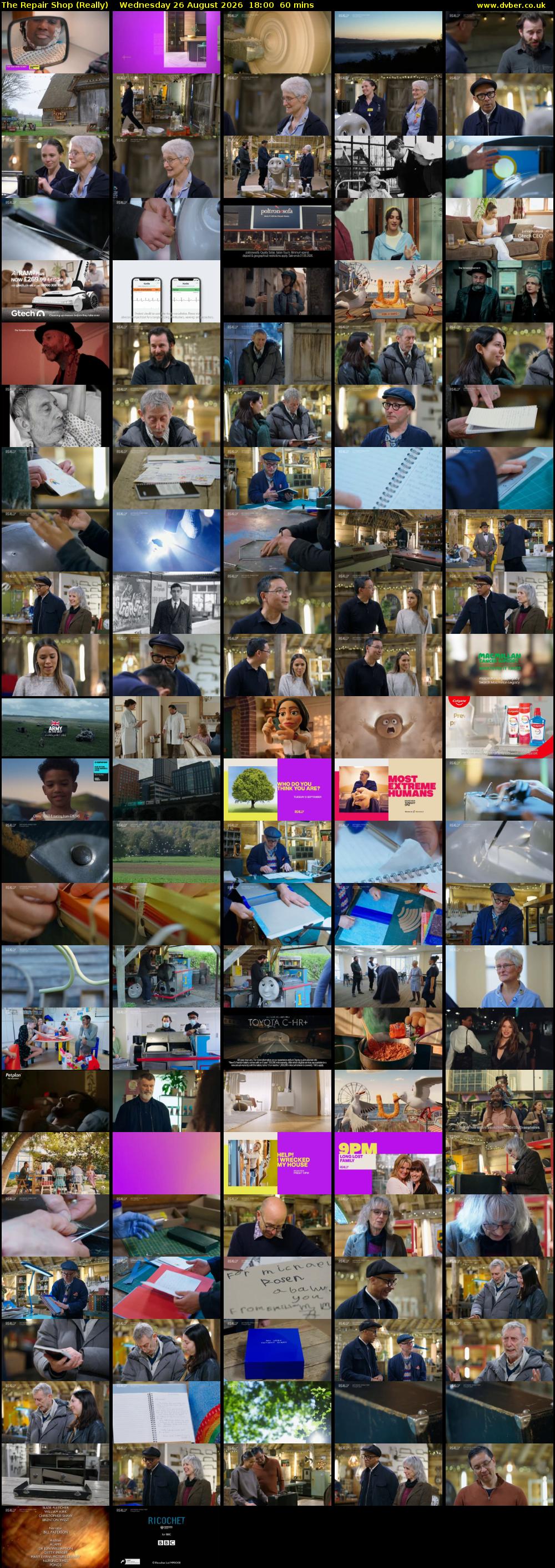 The Repair Shop (Really) Wednesday 26 August 2026 18:00 - 19:00