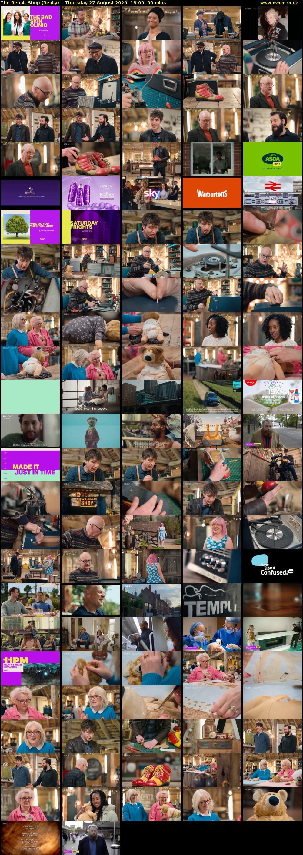 The Repair Shop (Really) Thursday 27 August 2026 18:00 - 19:00