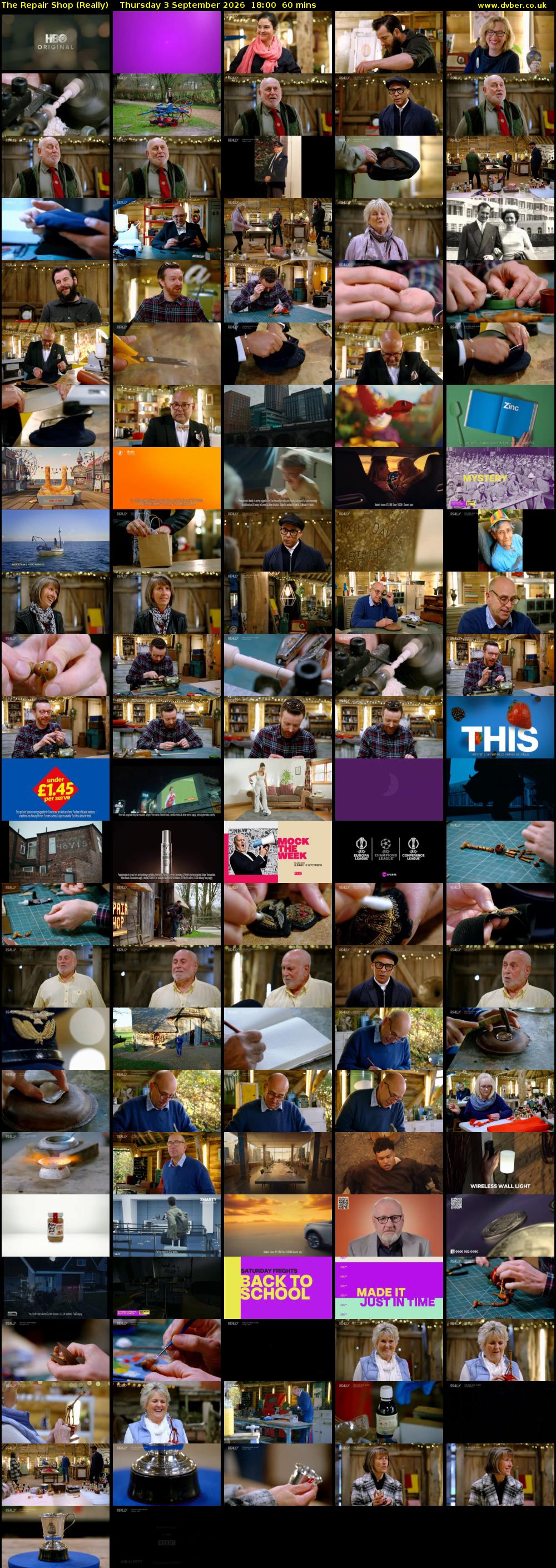 The Repair Shop (Really) Thursday 3 September 2026 18:00 - 19:00