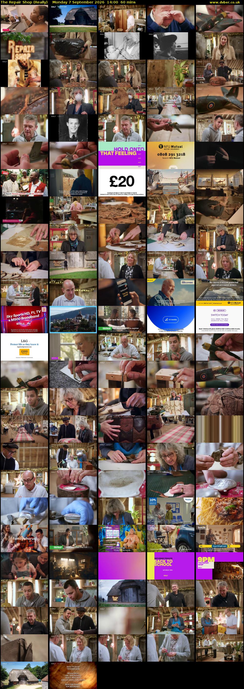 The Repair Shop (Really) Monday 7 September 2026 14:00 - 15:00