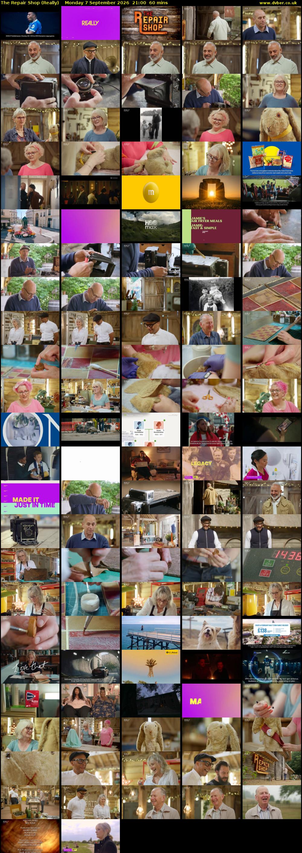 The Repair Shop (Really) Monday 7 September 2026 21:00 - 22:00