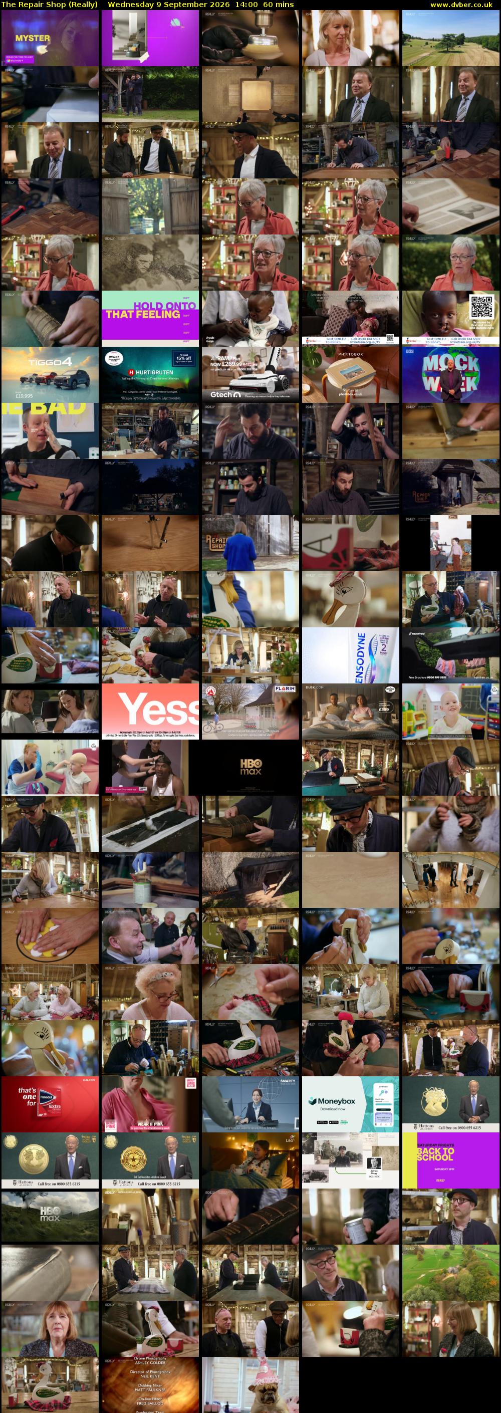 The Repair Shop (Really) Wednesday 9 September 2026 14:00 - 15:00