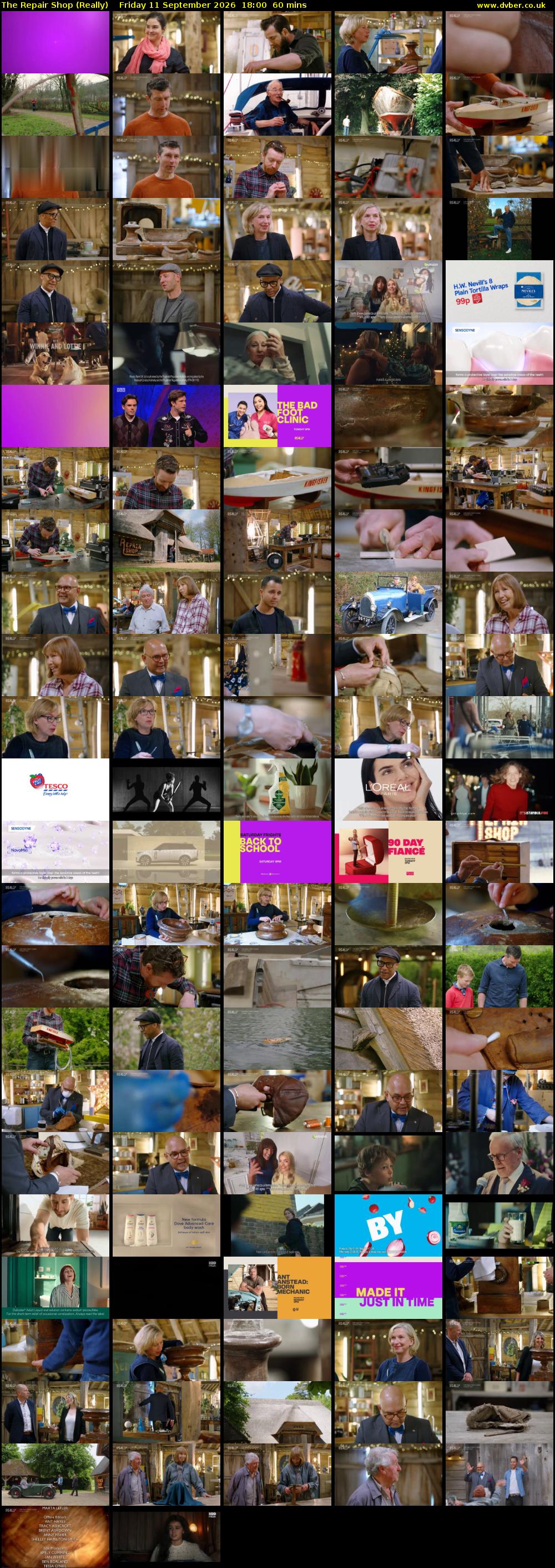 The Repair Shop (Really) Friday 11 September 2026 18:00 - 19:00