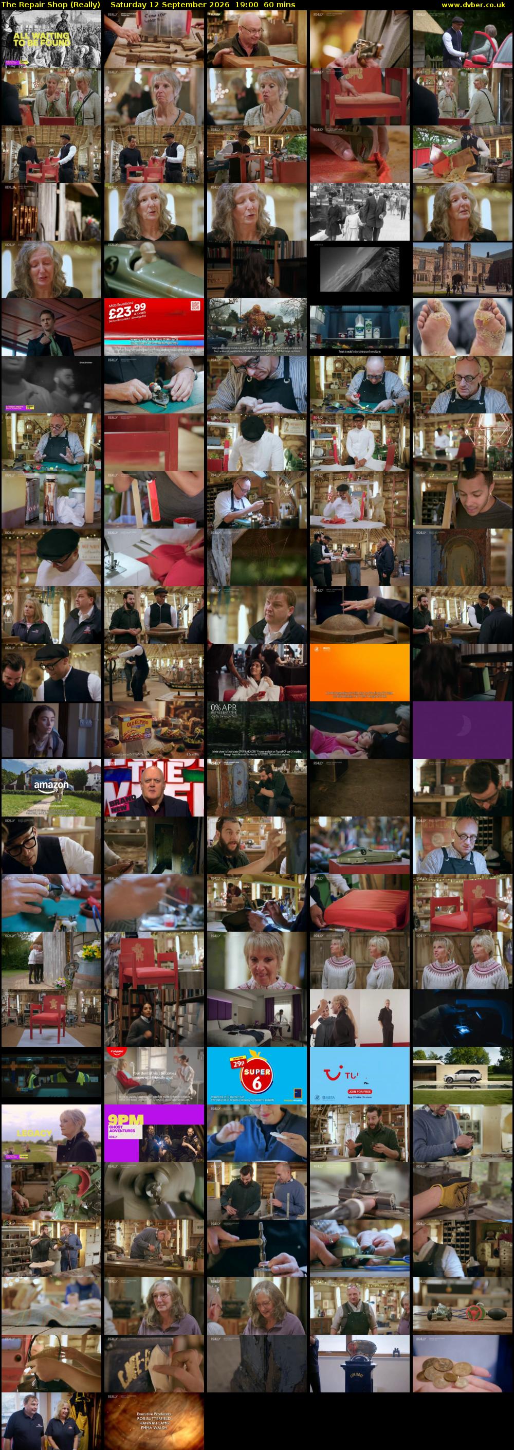 The Repair Shop (Really) Saturday 12 September 2026 19:00 - 20:00
