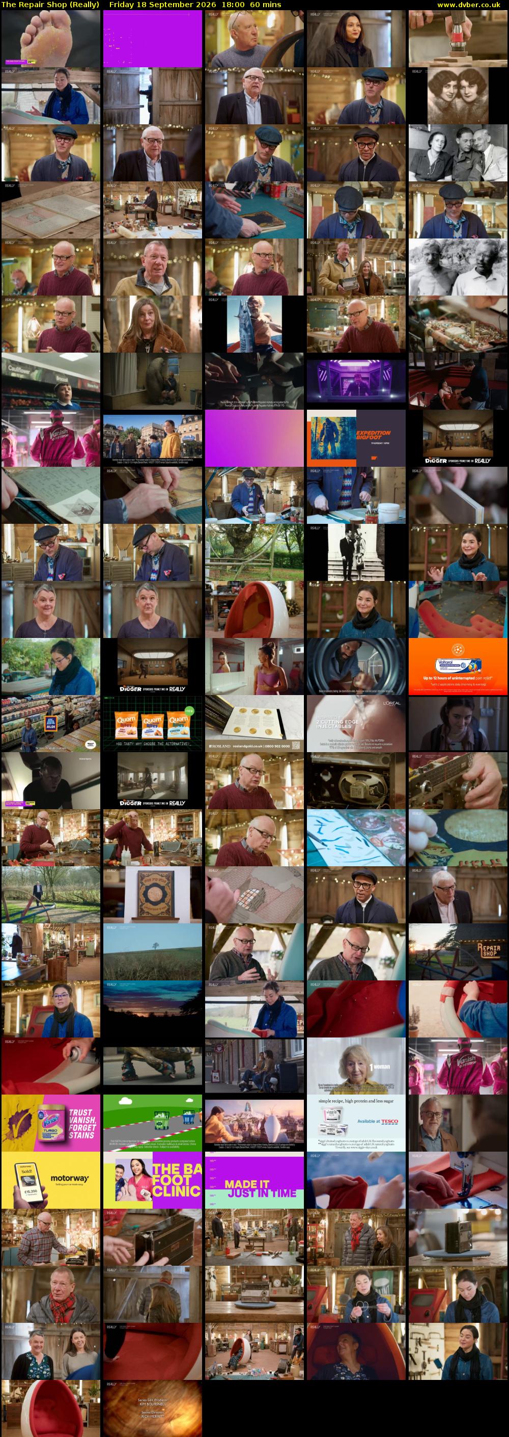 The Repair Shop (Really) Friday 18 September 2026 18:00 - 19:00