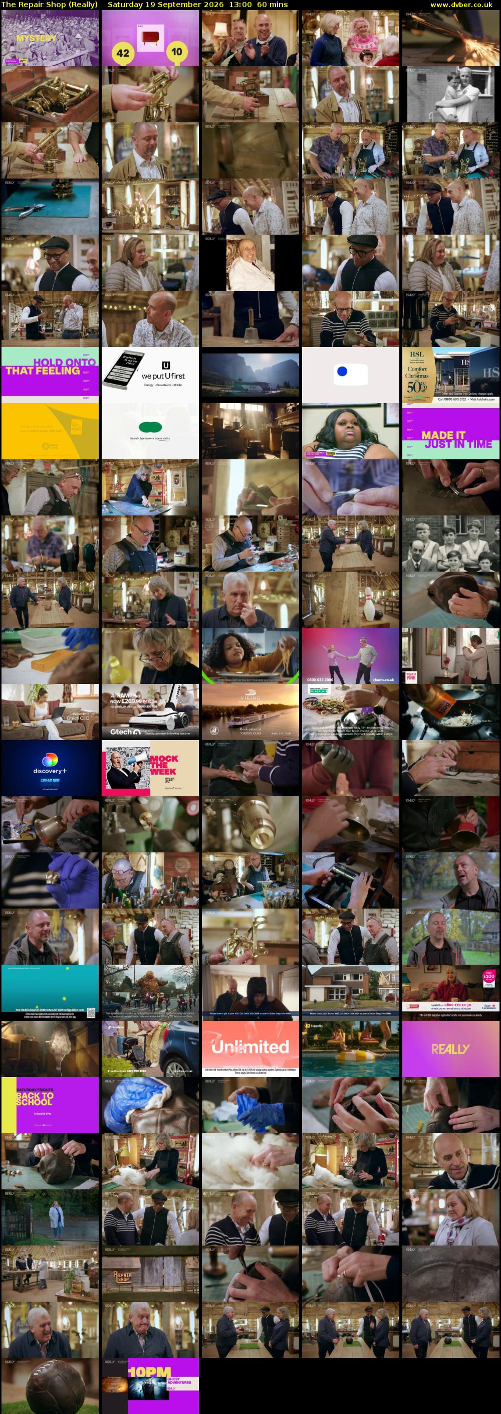 The Repair Shop (Really) Saturday 19 September 2026 13:00 - 14:00