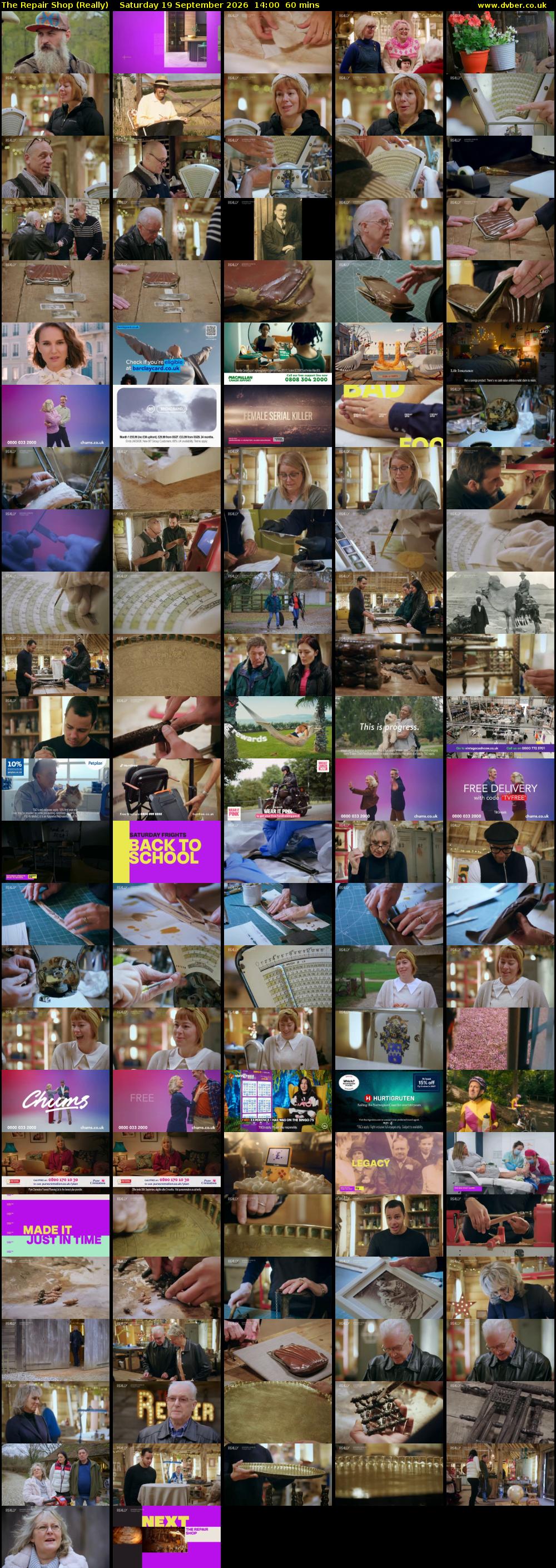 The Repair Shop (Really) Saturday 19 September 2026 14:00 - 15:00
