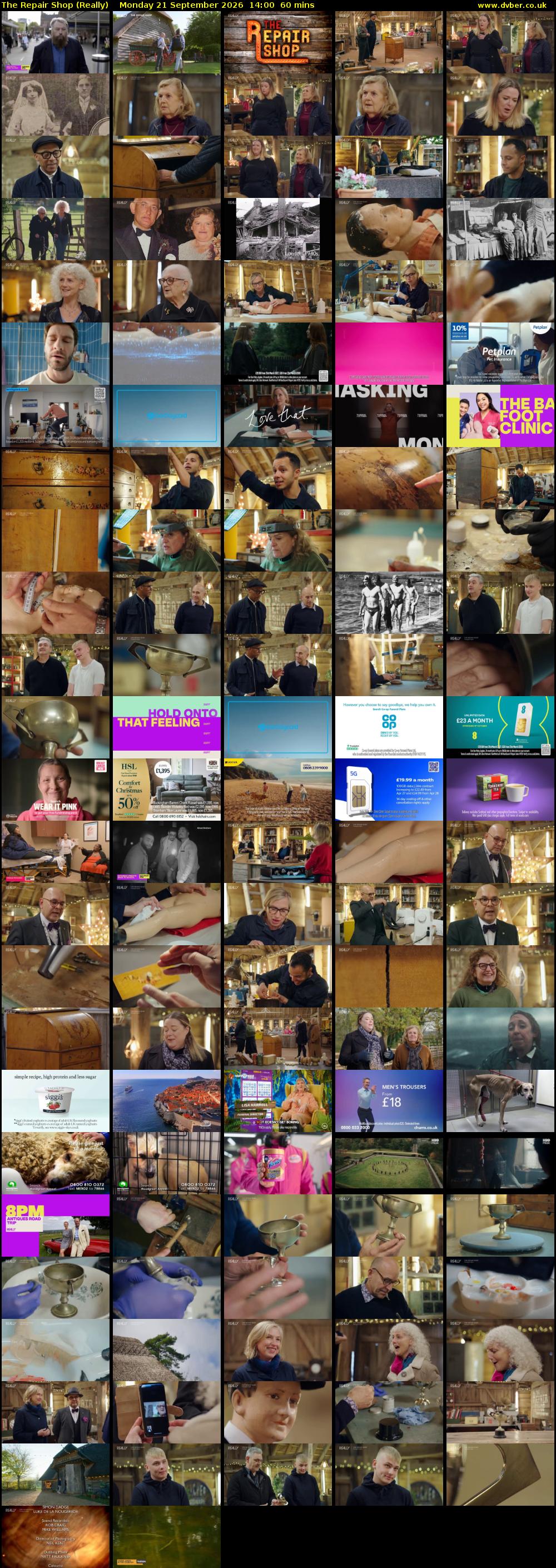 The Repair Shop (Really) Monday 21 September 2026 14:00 - 15:00