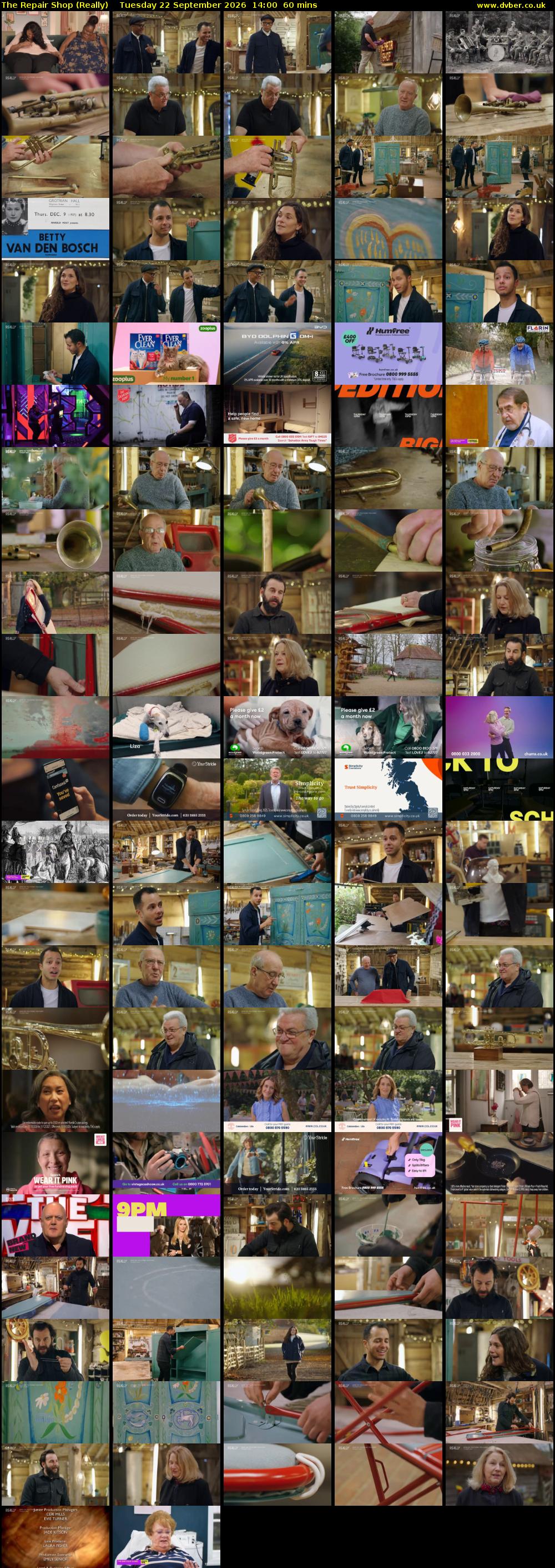 The Repair Shop (Really) Tuesday 22 September 2026 14:00 - 15:00