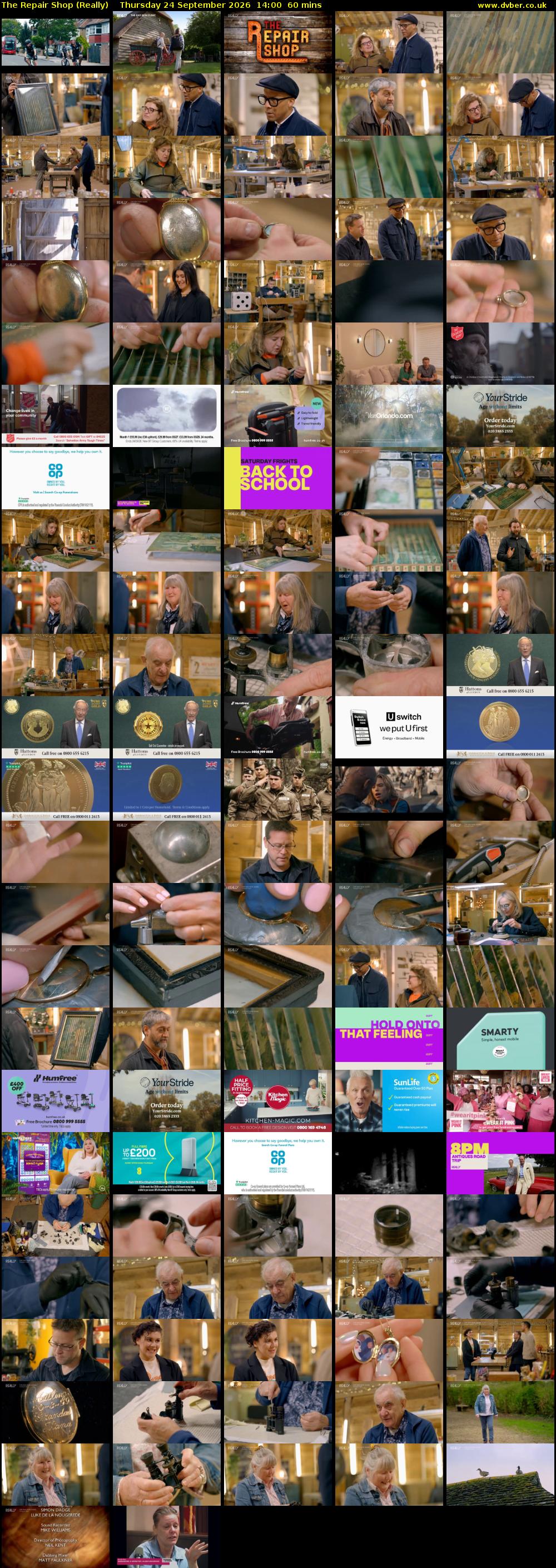 The Repair Shop (Really) Thursday 24 September 2026 14:00 - 15:00