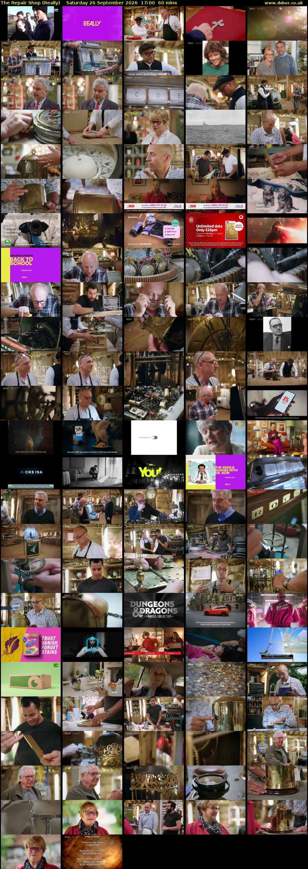 The Repair Shop (Really) Saturday 26 September 2026 17:00 - 18:00