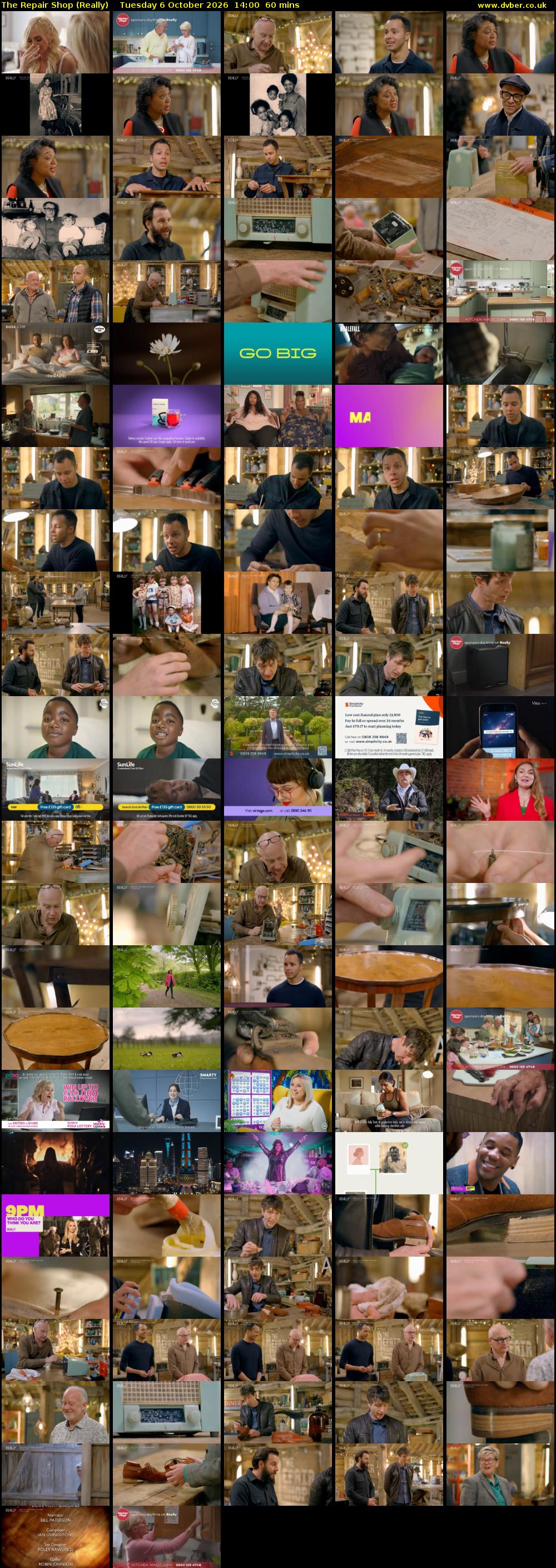 The Repair Shop (Really) Tuesday 6 October 2026 14:00 - 15:00