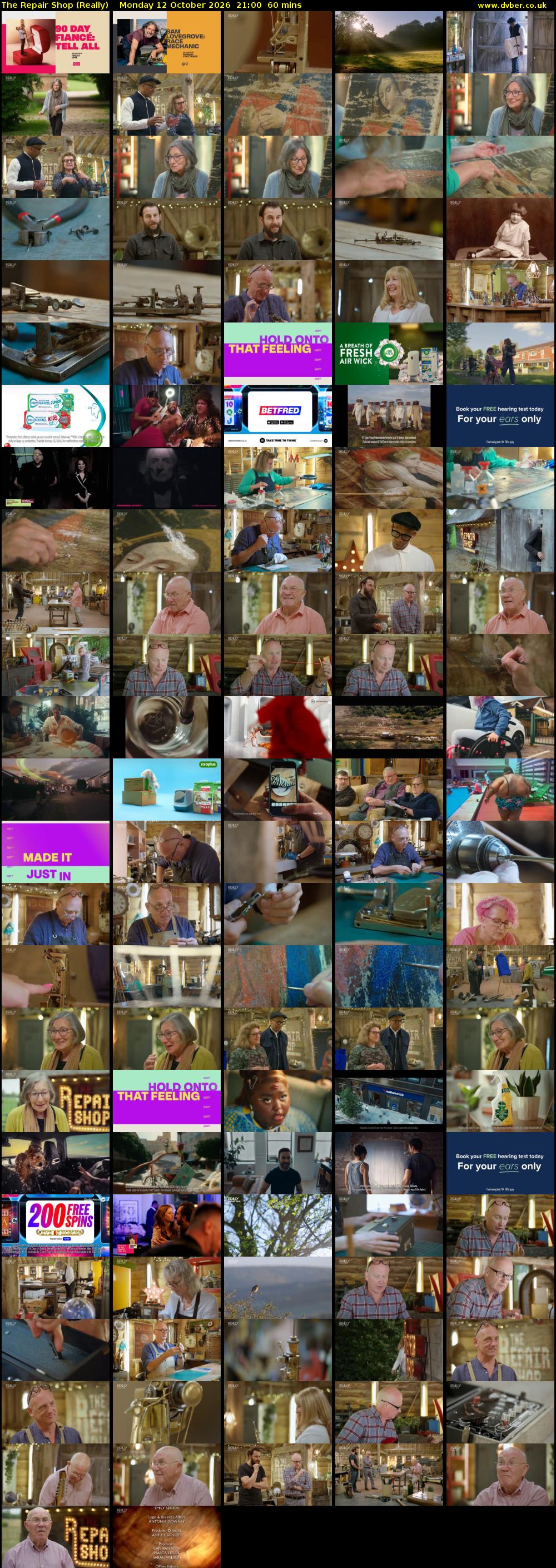 The Repair Shop (Really) Monday 12 October 2026 21:00 - 22:00