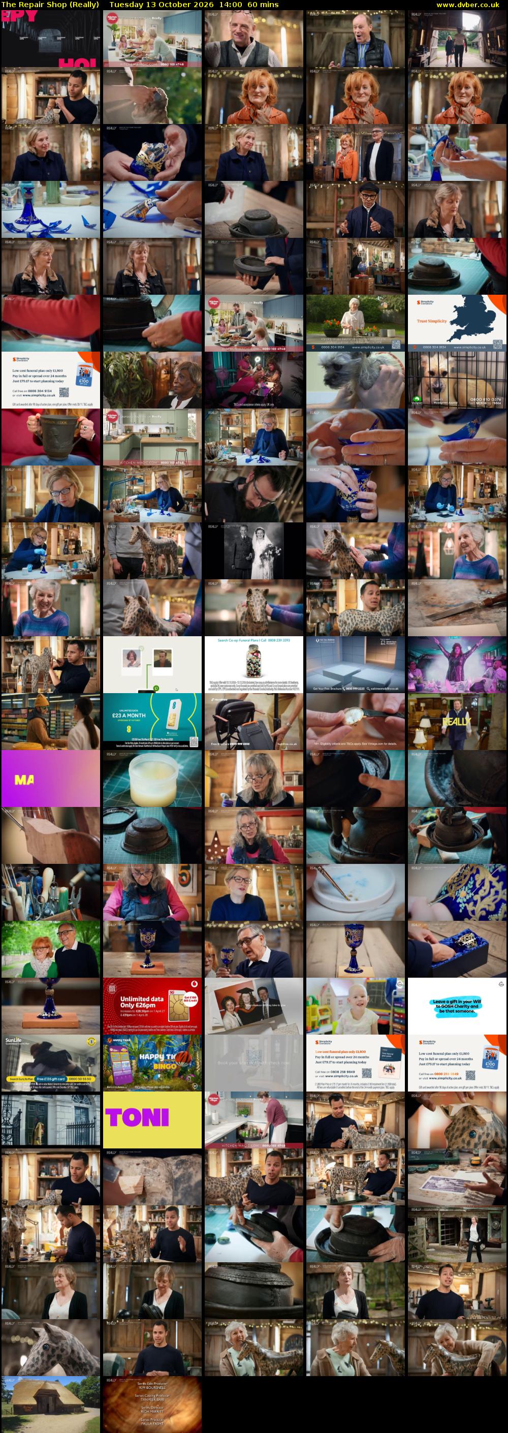 The Repair Shop (Really) Tuesday 13 October 2026 14:00 - 15:00
