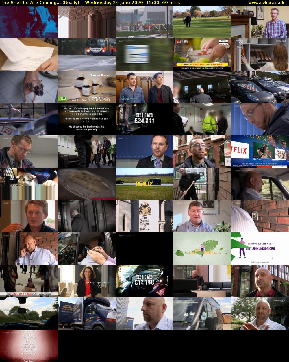 The Sheriffs Are Coming... (Really) Wednesday 24 June 2020 15:00 - 16:00