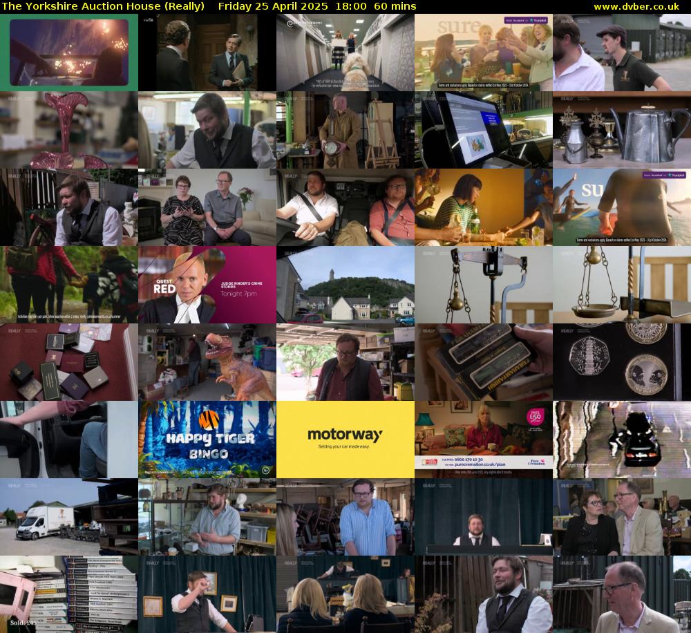 The Yorkshire Auction House (Really) Friday 25 April 2025 18:00 - 19:00