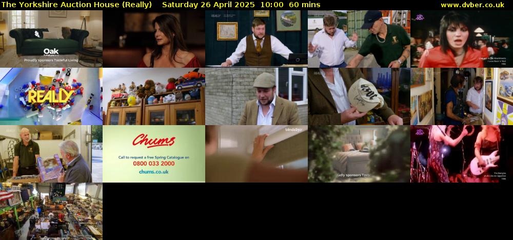 The Yorkshire Auction House (Really) Saturday 26 April 2025 10:00 - 11:00