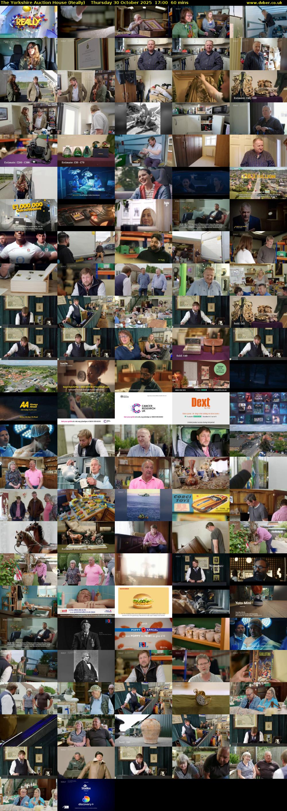 The Yorkshire Auction House (Really) Thursday 30 October 2025 17:00 - 18:00