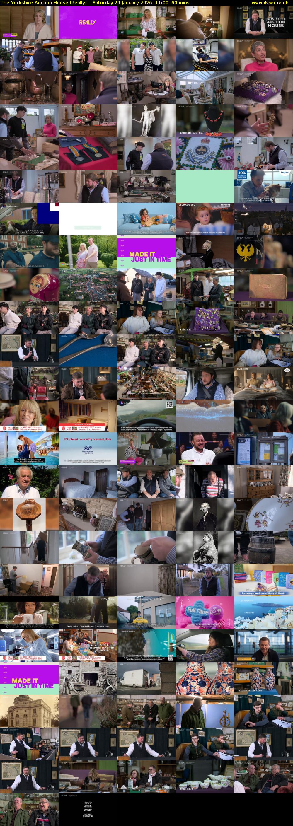 The Yorkshire Auction House (Really) Saturday 24 January 2026 11:00 - 12:00