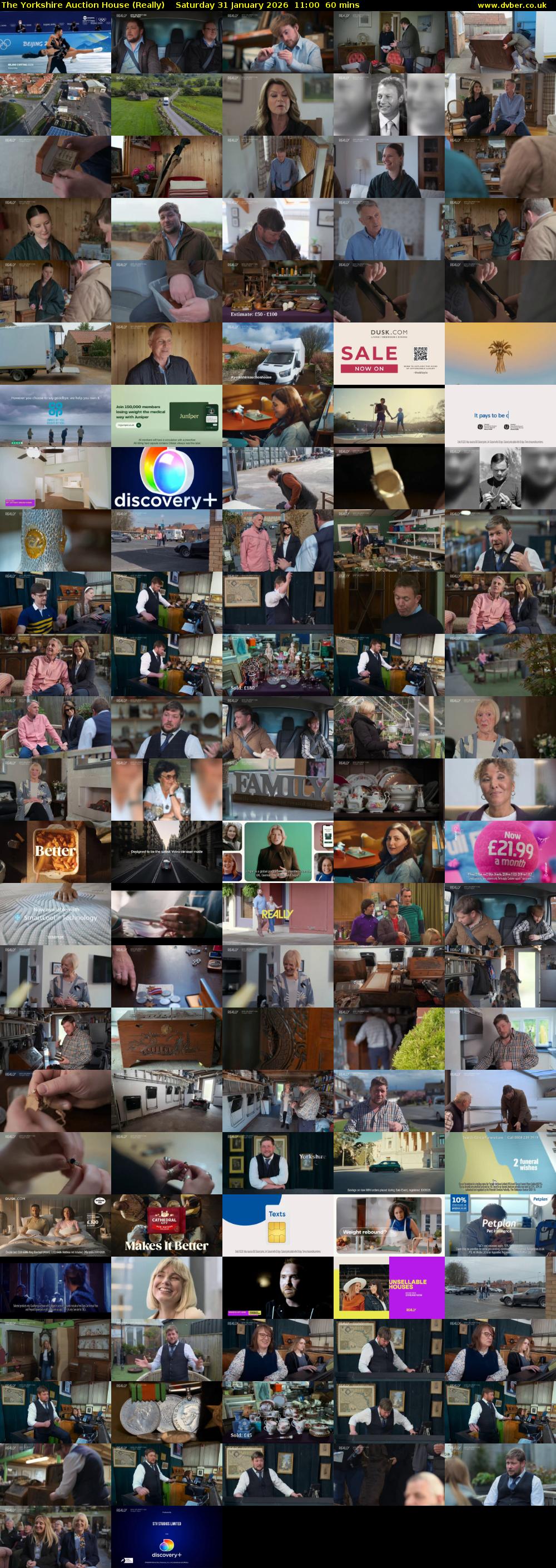 The Yorkshire Auction House (Really) Saturday 31 January 2026 11:00 - 12:00