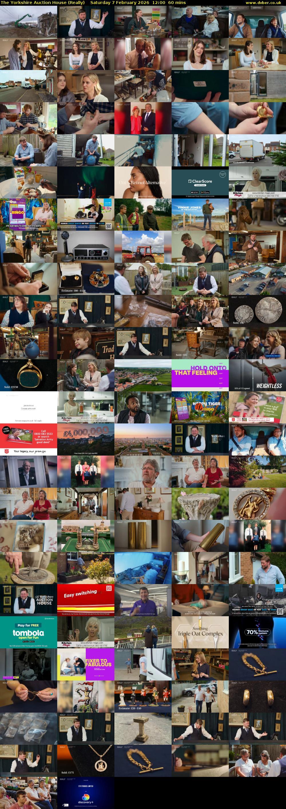 The Yorkshire Auction House (Really) Saturday 7 February 2026 12:00 - 13:00