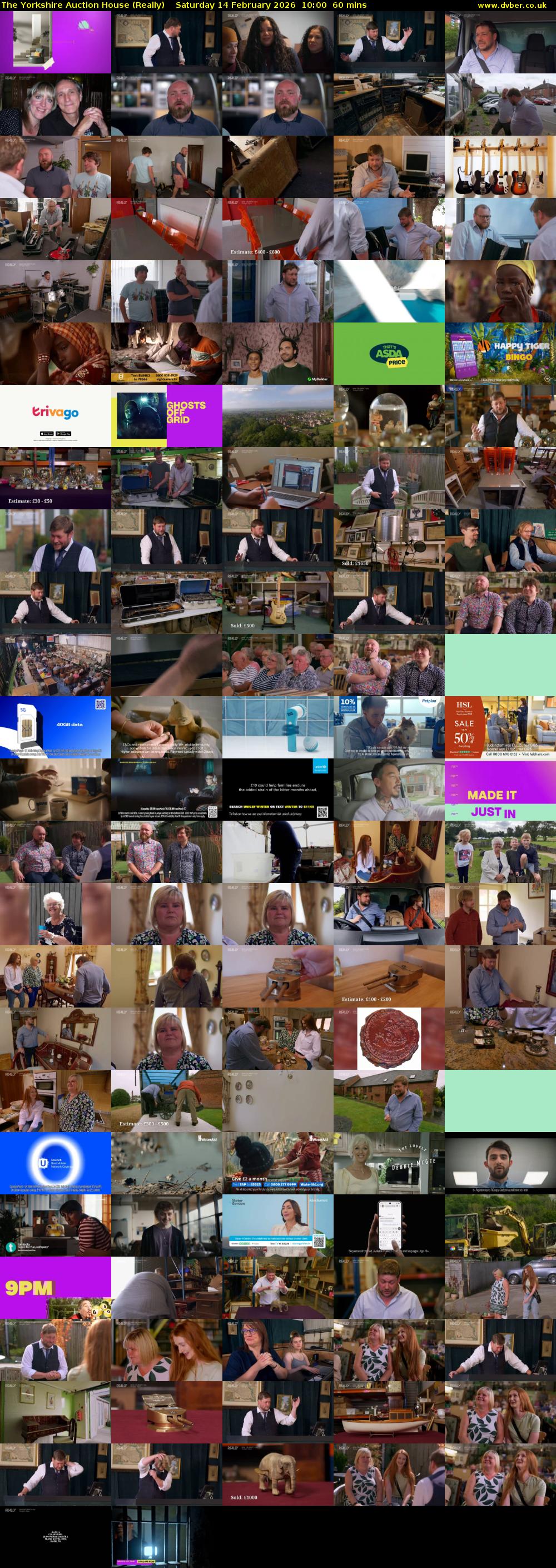 The Yorkshire Auction House (Really) Saturday 14 February 2026 10:00 - 11:00