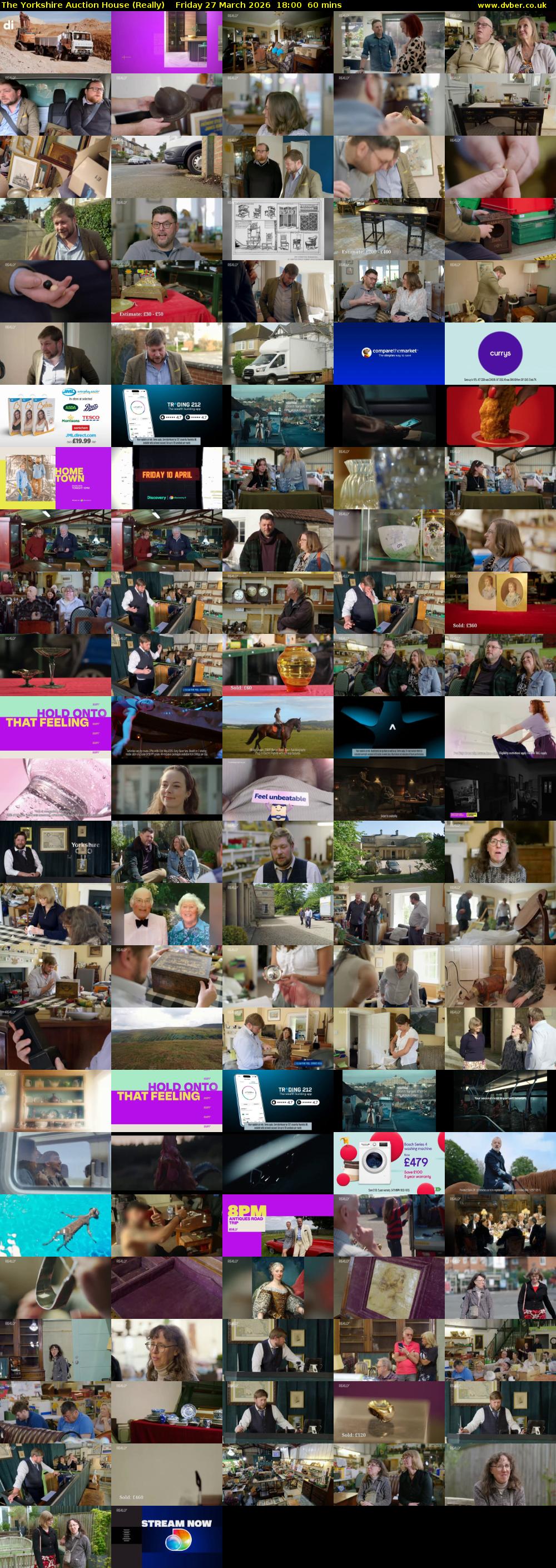 The Yorkshire Auction House (Really) Friday 27 March 2026 18:00 - 19:00