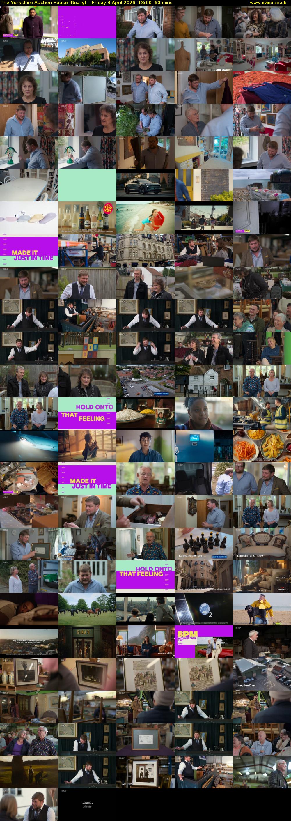 The Yorkshire Auction House (Really) Friday 3 April 2026 18:00 - 19:00