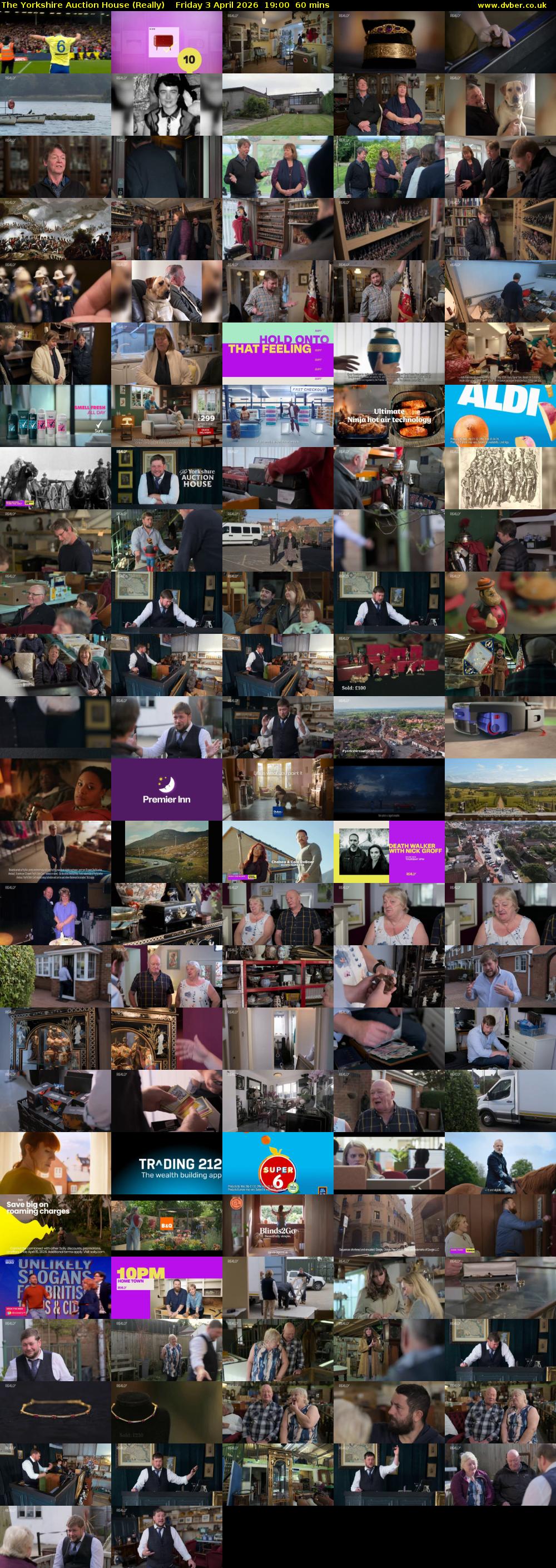 The Yorkshire Auction House (Really) Friday 3 April 2026 19:00 - 20:00