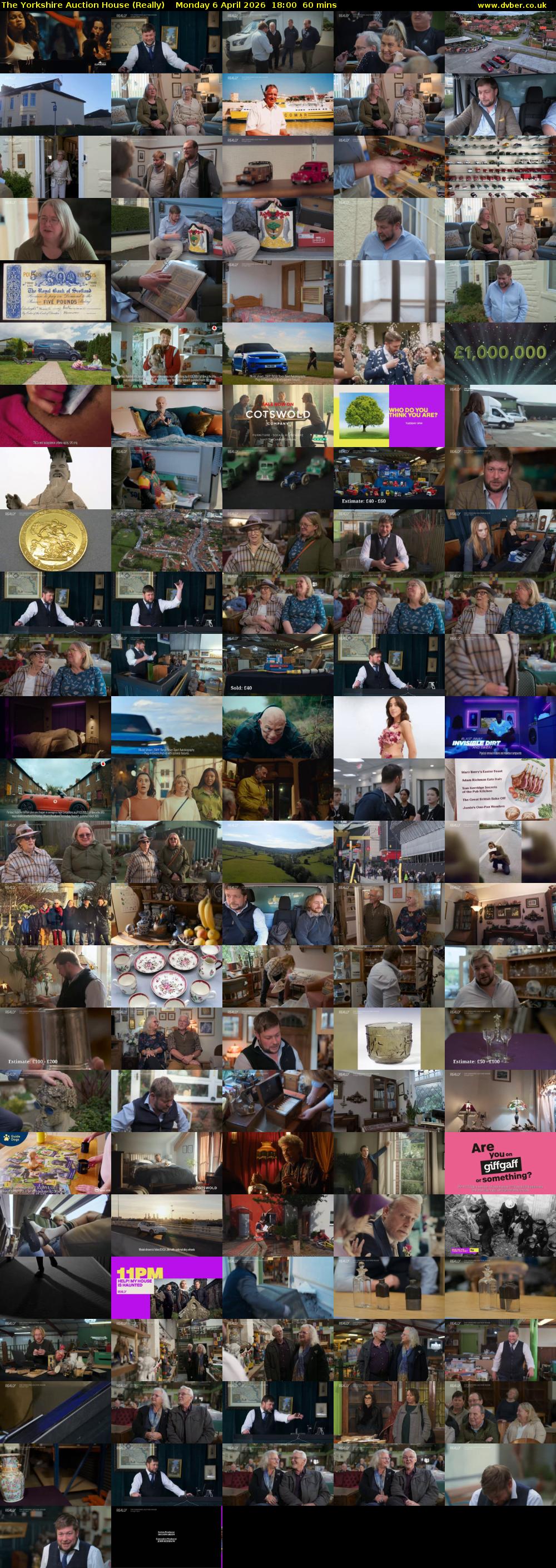 The Yorkshire Auction House (Really) Monday 6 April 2026 18:00 - 19:00