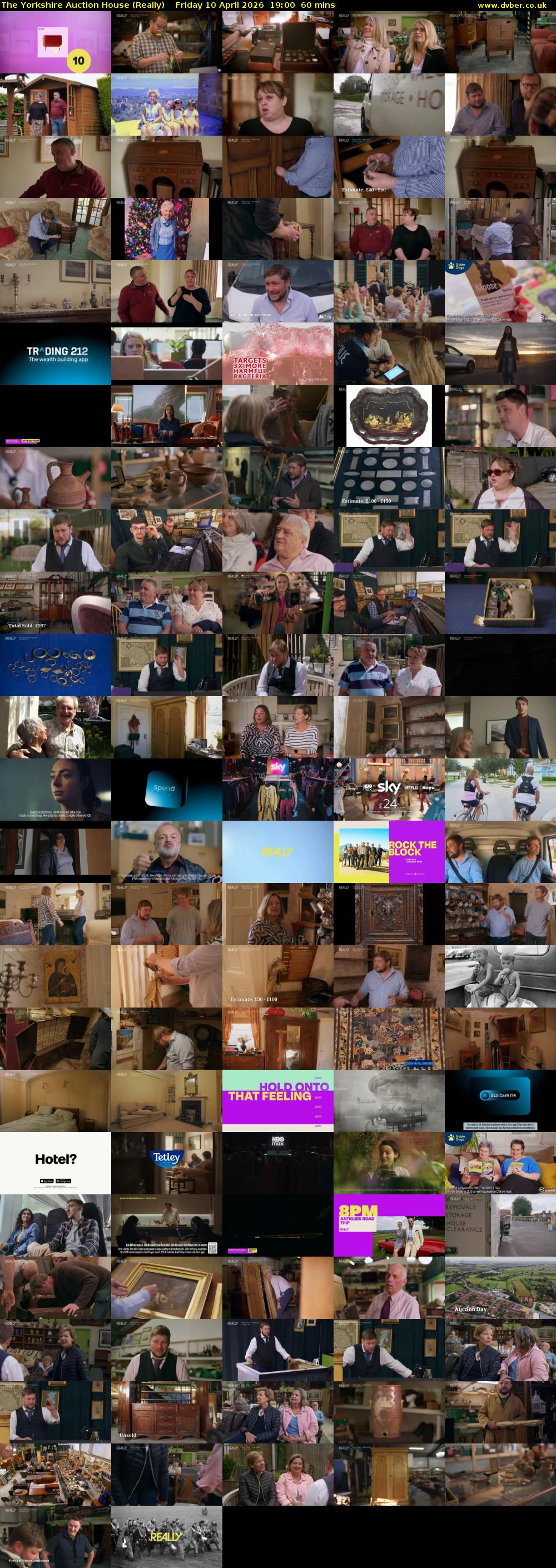 The Yorkshire Auction House (Really) Friday 10 April 2026 19:00 - 20:00
